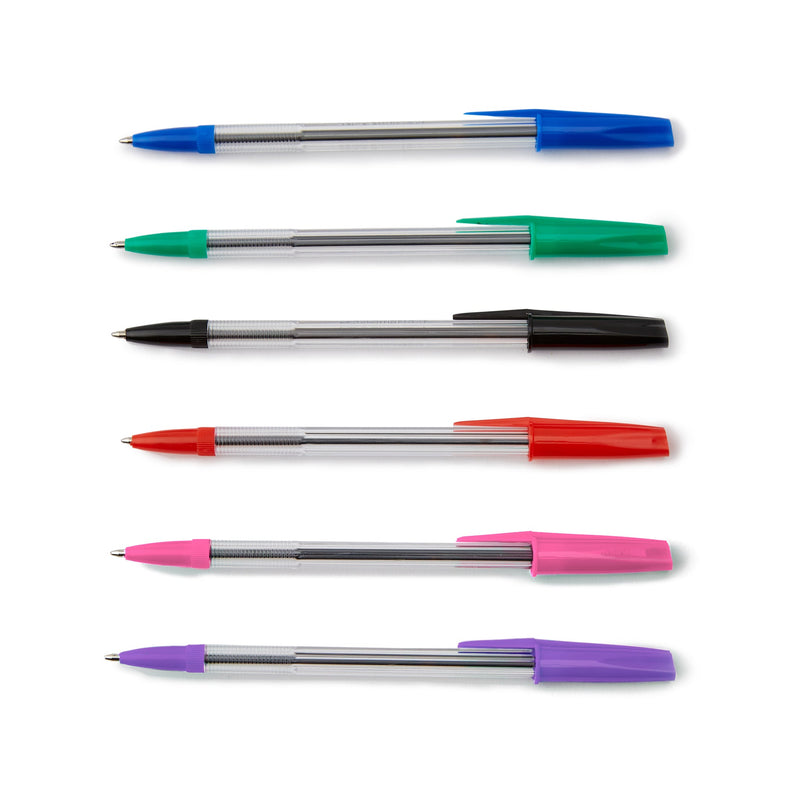 Smartbuy, PENS, Ballpoint Pen, Blue, Box of 50