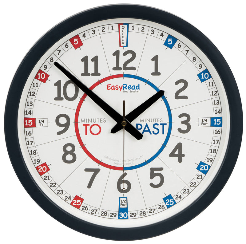 EasyRead Classroom Past & To Wall Clock