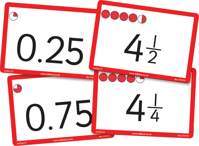 Fraction & Decimal Counting Cards pk 40