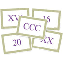Roman Numeral Cards pk 40