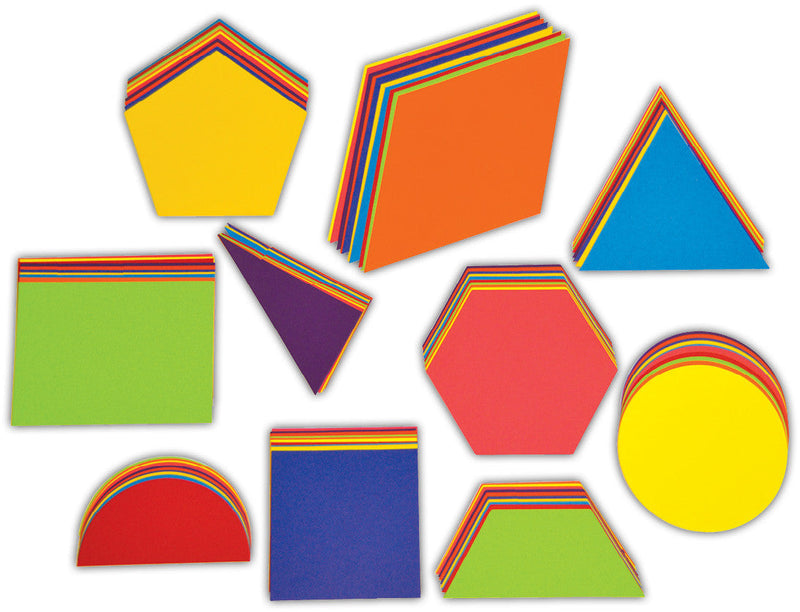 Jumbo Geometric Card Shapes pk 100