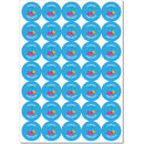 Science Stickers - 38mm pk 5