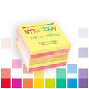 REPOSITIONABLE NOTES, STICK 'N NOTES, Neon Assorted, 76 x 76mm, Pack of 6 pads