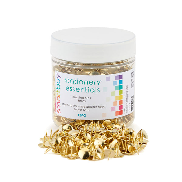 Smartbuy, PINS, DRAWING, Brass, Tub of 1200