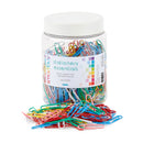 Smartbuy, PAPER CLIPS, Assorted Colours, 33mm, Tub of 500