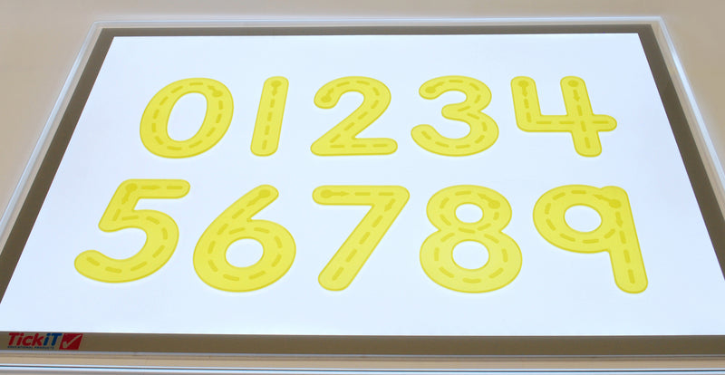 Silishapes Trace Numbers Yellow