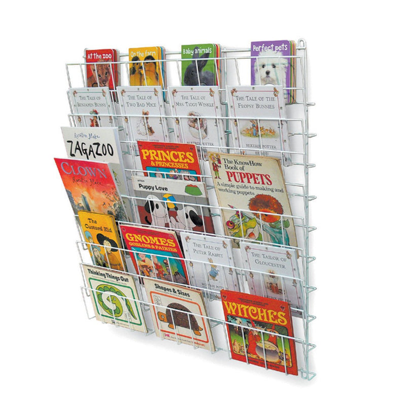 Wall-Mounted Book Rack (10 Shelf)