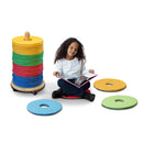 Rainbow Circular Cushions with Tuf Trolley pk 32
