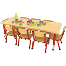 Milan-Rectangular-Table-(8-Seater)---Red-