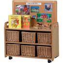 Mobile-Tall-Unit-with-Display-and-Mirror-Back-and-Display-Divider-(with-6-Wicker-Baskets)-