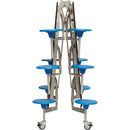 Rectangular Mobile Folding Dining Table - 12 Seat Unit