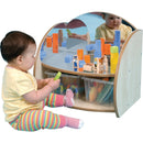 Mini-Shelf-with-Mirror/Clear-Tray-