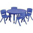 Plastic Round Classroom Table (Blue)