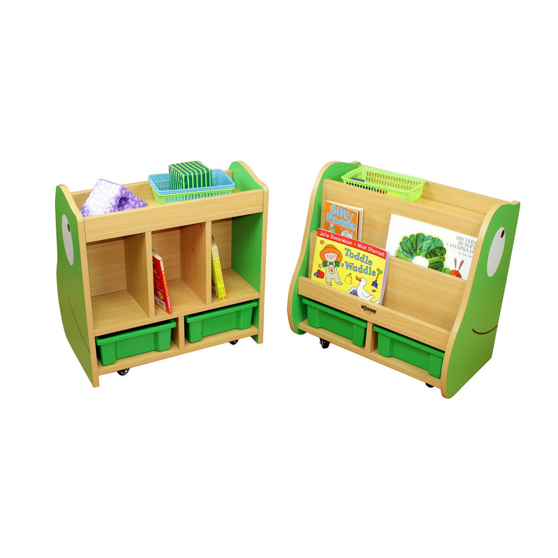 Frog Book Store with Green Trays 
