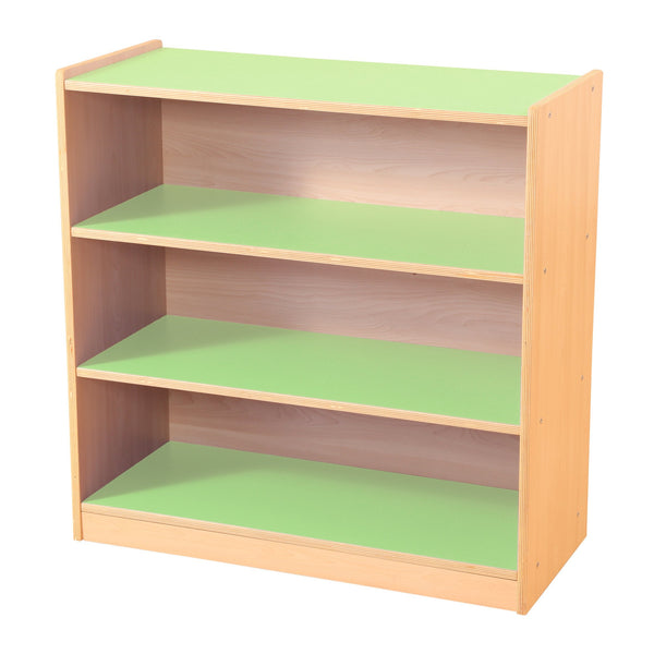 3-Shelf Bookcase (Green/Maple)