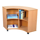 Beech Quarter Rounds Storage Unit - Curve Out 