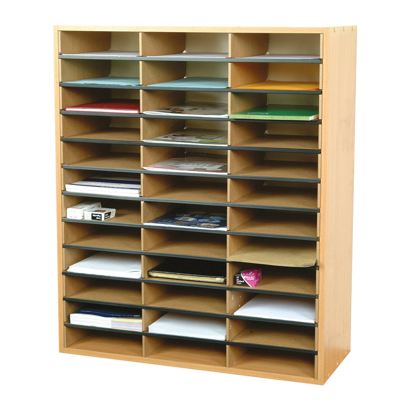 36-Section Beech Literature Organiser 