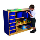 Milan 3 Level Multi Storage Unit with 9 Blue Trays