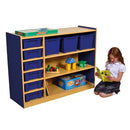 Milan 3 Level Multi Storage Unit with 9 Blue Trays