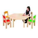 Beechwood Hexagon Table H470mm 