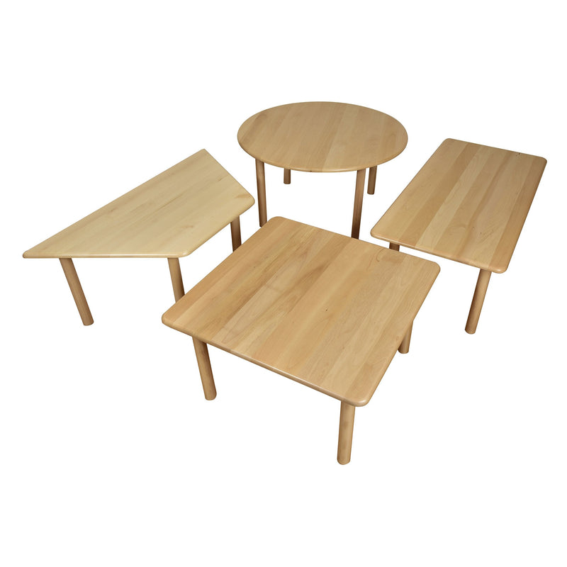 Beechwood Trapezoid Table H530mm 