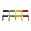 Beechwood Stackable Chair (Size 2) - Coloured pk 4