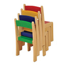 Beechwood Stackable Chair (Size 3) - Coloured pk 4