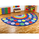 Rainbow™ Semi-Circle Placement Carpet 