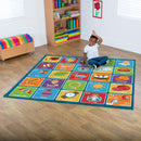 Square Alphabet Carpet 