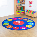Emotions™ Faces Interactive Circular Carpet 