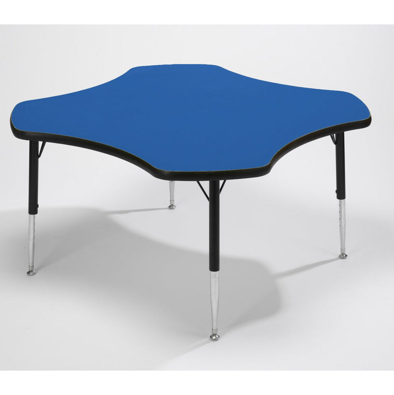 Tuf-Top™ Height Adjustable Clover Table (Blue) 