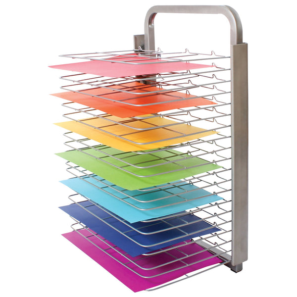 Premium Spring-Loaded 20-Shelf Wall Mounted Drying Rack 
