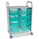 Callero Shield Antibacterial Double Trolley (Deep Trays)