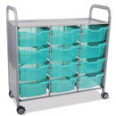 Callero Shield Antibacterial Treble Trolley (Deep Trays)