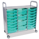 Callero Shield Antibacterial Treble Trolley (Shallow & Deep Trays)