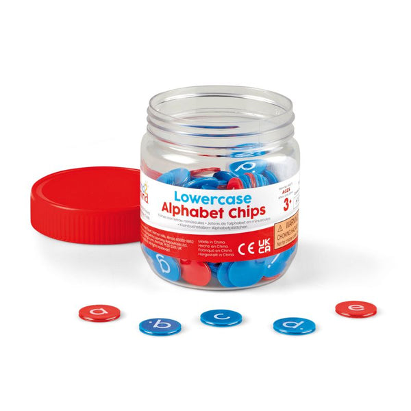 Lowercase Alphabet Chips, Set of 6