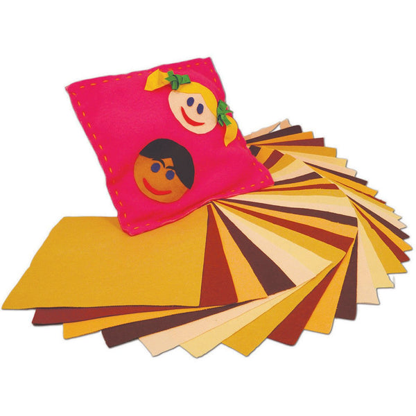 Multicultural-Felt-Squares-(23cm)-pk-50