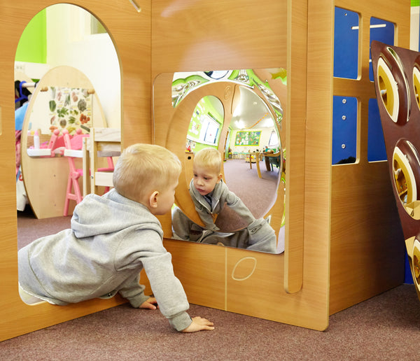 Large Single Domed Acrylic Mirror Panel