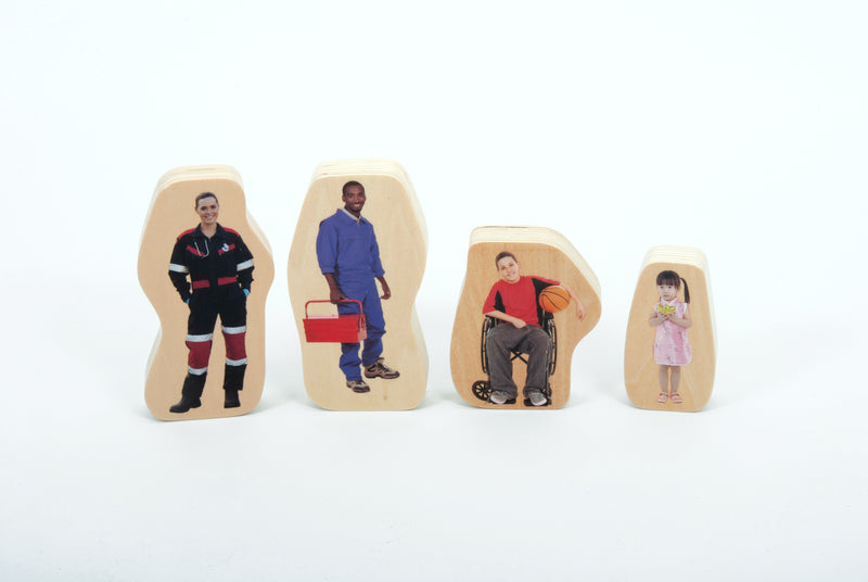 Wooden Community People Blocks