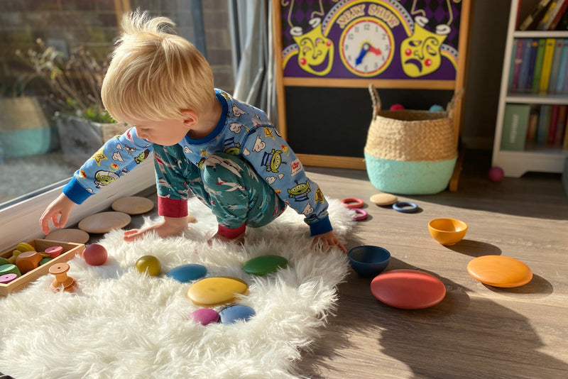 Rainbow Wooden Buttons