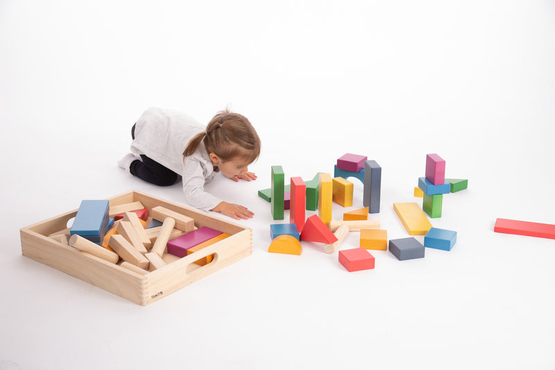 Rainbow Wooden Jumbo Block Set