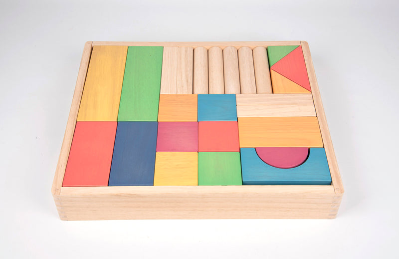 Rainbow Wooden Jumbo Block Set