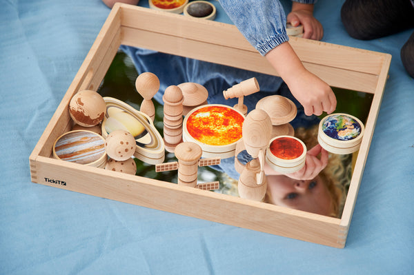 Wooden Mirror Tray