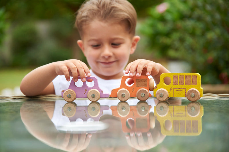 Rainbow Wooden City E-Vehicles