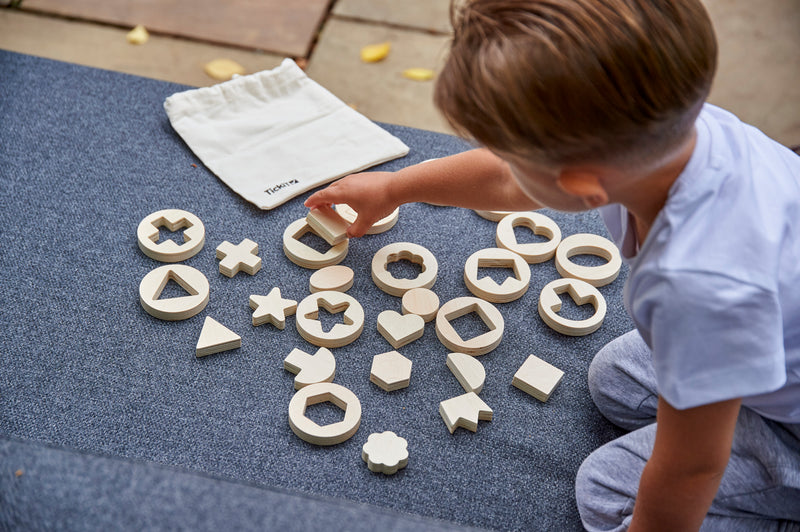 Inside Outside Wooden Shapes