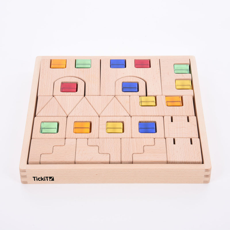 Wooden Building Gem Blocks