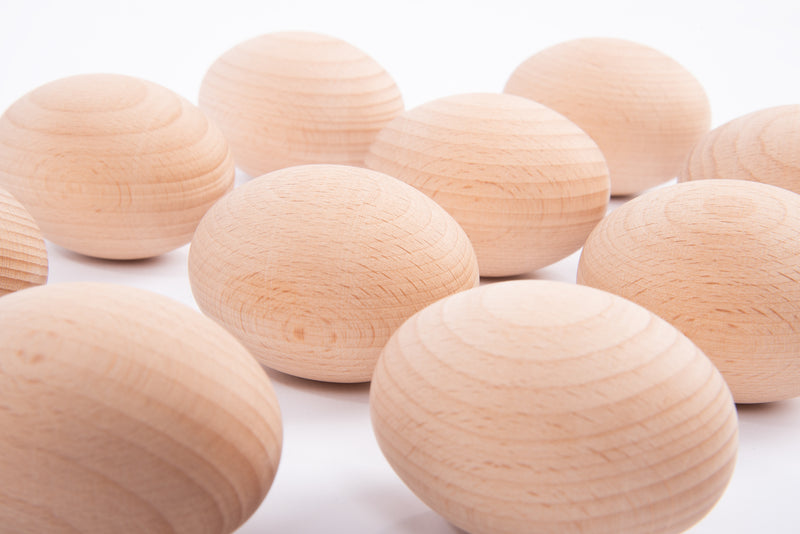 Natural Wooden Eggs