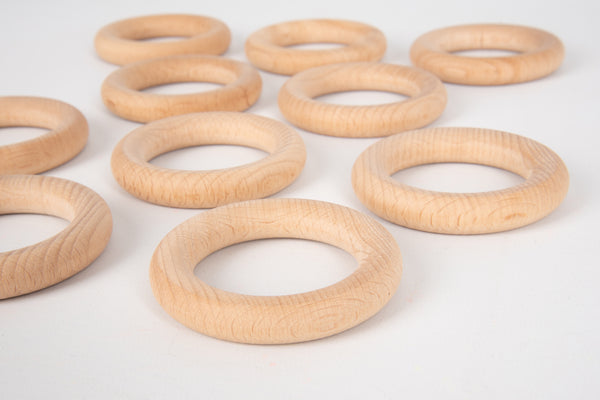 Natural Wooden Rings 70Mm