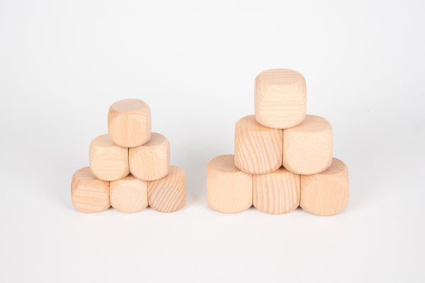 Natural Wooden Cubes 50Mm