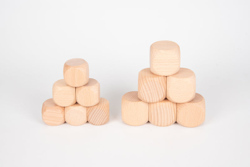 Natural Wooden Cubes 40Mm